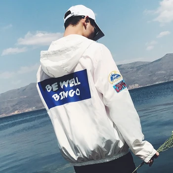 Sunscreen Fitness Clothes Men Summer 2019 Hip Hop Bomber Jackets Men Clothes 2019 Chaquetas Thin Zomer Jassen Mannen 50J0217 
Sunscreen Fitness Clothes Men Summer 2019 Hip Hop Bomber Jackets Men Clothes 2019 Chaquetas Thin Zomer Jassen Mannen 50J0217