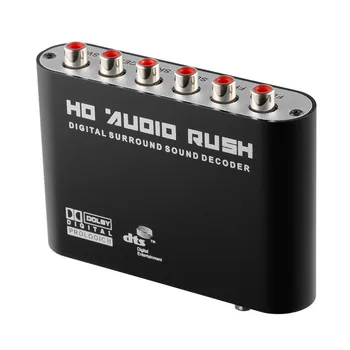 2018 New AC3/DTS Digital Optical Audio To 5.1/2.1 Channel Stereo Analog RCA Converter Multimedia 120db Signal to Noise
2018 New AC3/DTS Digital Optical Audio To 5.1/2.1 Channel Stereo Analog RCA Converter Multimedia 120db Signal to Noise