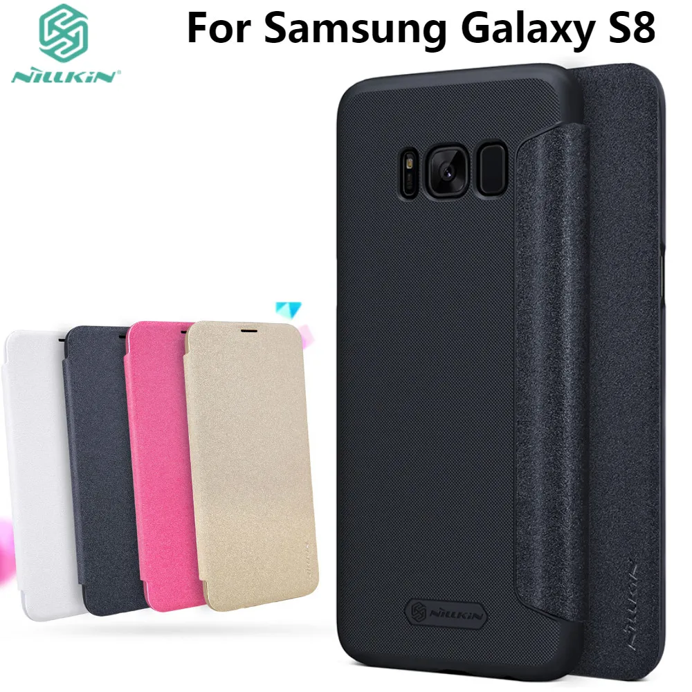 Case For Samsung Galaxy S8 Cover Case 5.8 inch NILLKIN Sparkle Flip Cover PU Leather PC Hard Plastic Back Cover S8 Phone Case
Case For Samsung Galaxy S8 Cover Case 5.8 inch NILLKIN Sparkle Flip Cover PU Leather PC Hard Plastic Back Cover S8 Phone Case