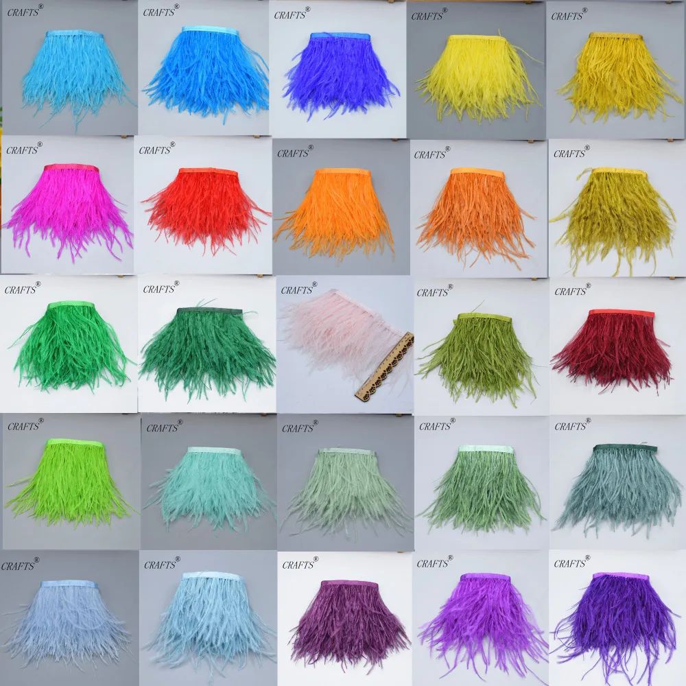 Factory direct wholesale 1 to 10 M Fluffy ostrich feathers trimmed cloth side with DIY dress sewing accessories
Factory direct wholesale 1 to 10 M Fluffy ostrich feathers trimmed cloth side with DIY dress sewing accessories