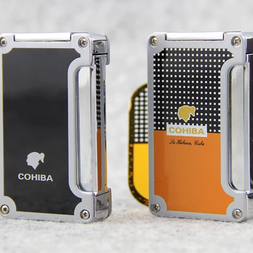 COHIBA Classic Design Metal 1 Torch Flame Jet Cigar Cigarette Lighter With Punch Outdoor Smoking Tool
COHIBA Classic Design Metal 1 Torch Flame Jet Cigar Cigarette Lighter With Punch Outdoor Smoking Tool