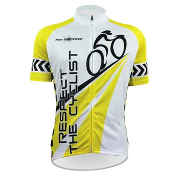 Alien SportsWear RESPECT THE CYCLIST Pattern Men Summer Short Sleeve Cycling Clothes Yellow Quick Dry Bicycle Jersey Size XS-5XL
Alien SportsWear RESPECT THE CYCLIST Pattern Men Summer Short Sleeve Cycling Clothes Yellow Quick Dry Bicycle Jersey Size XS-5XL