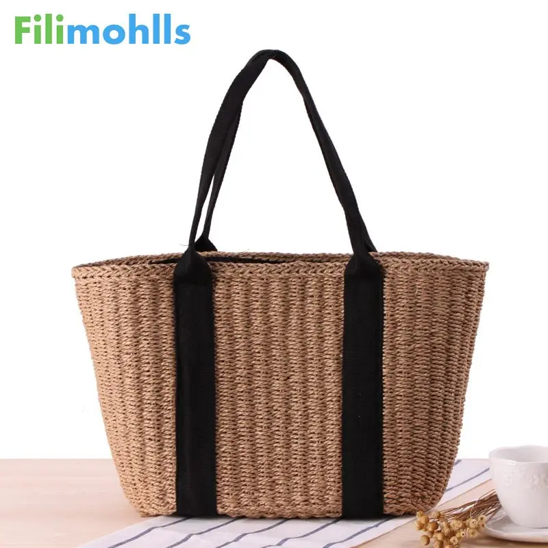 Large Capacity Beach Handbags Summer Vintage Rattan Bag Handmade Kintted Travel Bags 2019 Bohemian Straw Bags for Women S1557
Large Capacity Beach Handbags Summer Vintage Rattan Bag Handmade Kintted Travel Bags 2019 Bohemian Straw Bags for Women S1557