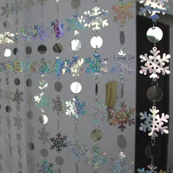 PVC plastic snowflake sequin curtains Christmas tree decorations supplies Christmas party background ornaments
PVC plastic snowflake sequin curtains Christmas tree decorations supplies Christmas party background ornaments