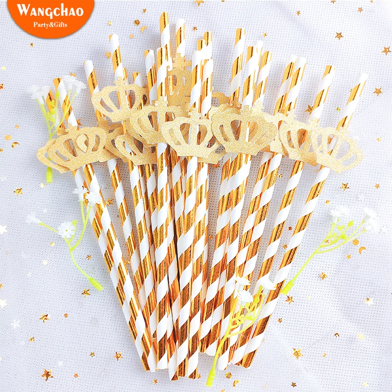 25pcs/set Crown Foil Paper Straw Juice Drinking Party Paper Straws 3D Hens Wedding Children Birthday Party Decoration Kids Theme
25pcs/set Crown Foil Paper Straw Juice Drinking Party Paper Straws 3D Hens Wedding Children Birthday Party Decoration Kids Theme