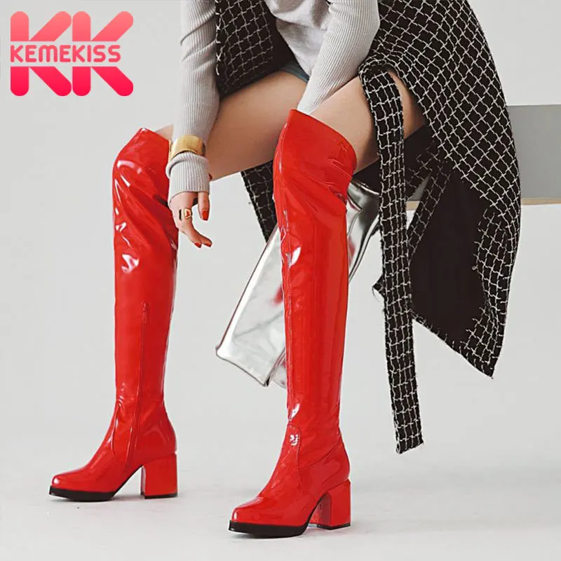 KemeKiss Plus Size 33-48 Over The Knee Boots Winter Plush Warm Shoes Women Add Fur Comfort Sexy Party Square High Heel Boots
KemeKiss Plus Size 33-48 Over The Knee Boots Winter Plush Warm Shoes Women Add Fur Comfort Sexy Party Square High Heel Boots