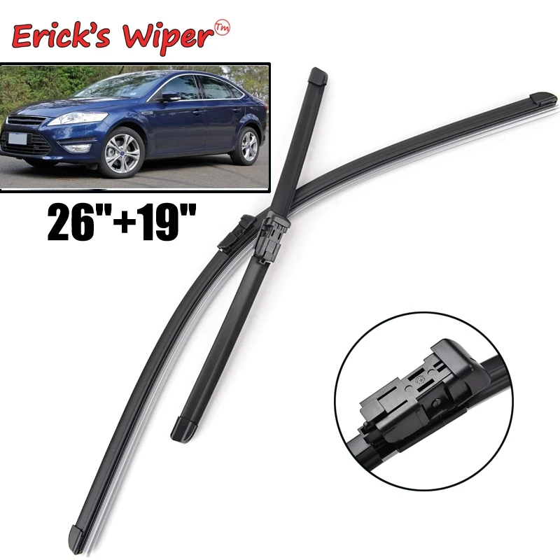 Щетки стеклоочистителя Erick's LHD для Ford Mondeo 4 2007-2014, щетки от дождя для лобового стекла, лобового стекла, автомобилей, 26 дюймов + 19 дюймов
Щетки стеклоочистителя Erick's LHD для Ford Mondeo 4 2007-2014, щетки от дождя для лобового стекла, лобового стекла, автомобилей, 26 дюймов + 19 дюймов