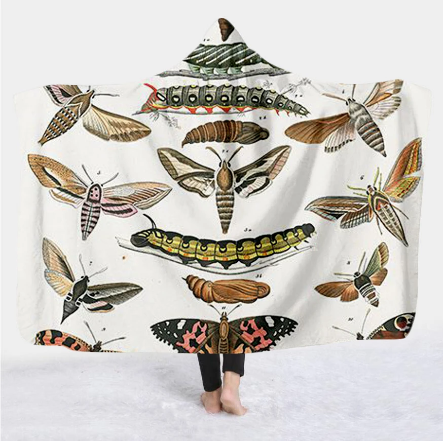Plstar Cosmos Colorful butterfly insect Blanket Hooded Blanket 3D full print Wearable Blanket Adult men women Blanket style-6
Plstar Cosmos Colorful butterfly insect Blanket Hooded Blanket 3D full print Wearable Blanket Adult men women Blanket style-6