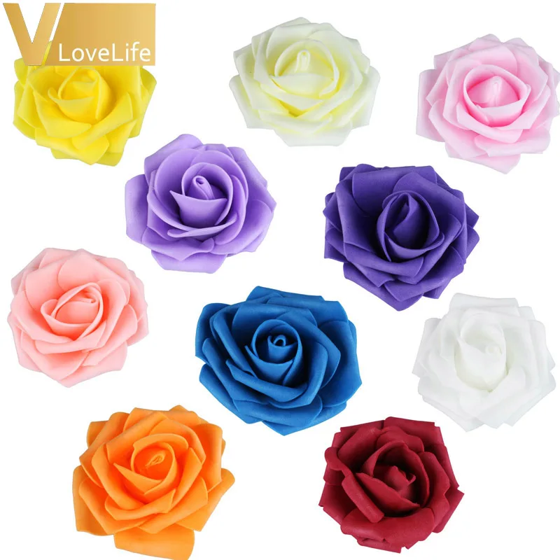 100Pcs/lot 7cm PE Foam Rose Flower Heads Silk Artificial Rose Flowers Head Bouquet Handmade Wedding Home Decoration Festive
100Pcs/lot 7cm PE Foam Rose Flower Heads Silk Artificial Rose Flowers Head Bouquet Handmade Wedding Home Decoration Festive