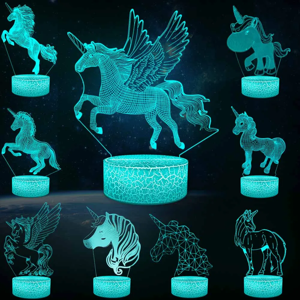 GAOPIN Unicorn Shaped Series 3D LED Lighting Cute Bedroom Table Lamp Romantic Lovely Gifts Home Party Decorative Lights for Kids
GAOPIN Unicorn Shaped Series 3D LED Lighting Cute Bedroom Table Lamp Romantic Lovely Gifts Home Party Decorative Lights for Kids