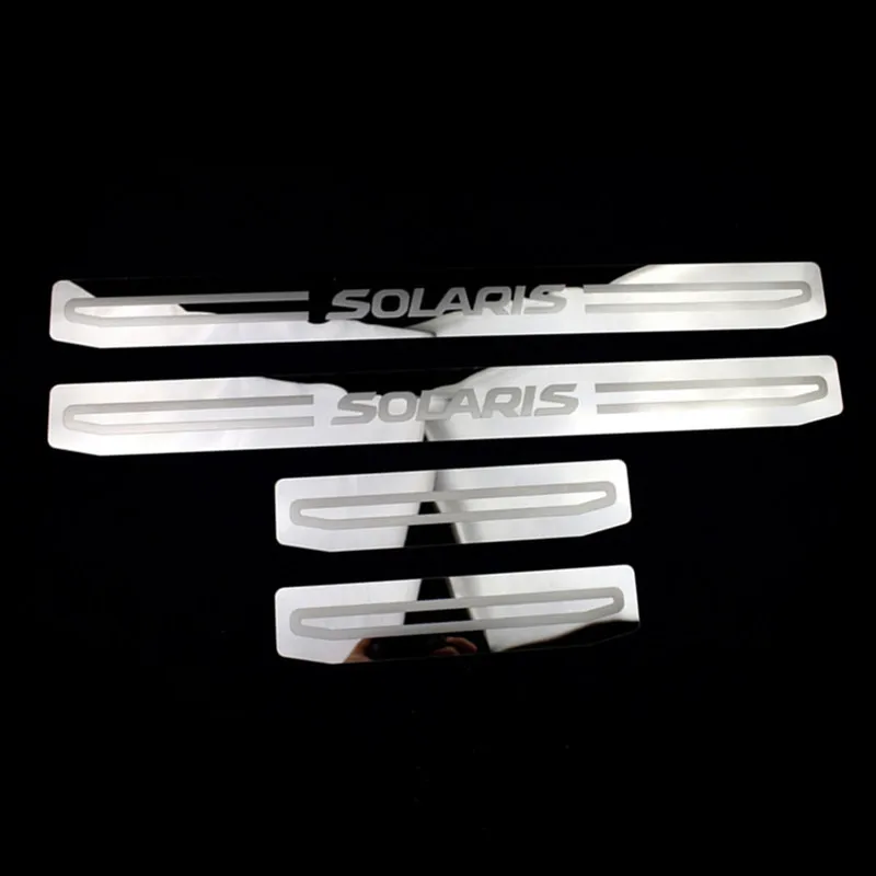 NEW Solaris Door Sill Cover Sticker Stainless Steel Door Sills Scuff Plate for Hyundai SOLARIS 2010-2019
NEW Solaris Door Sill Cover Sticker Stainless Steel Door Sills Scuff Plate for Hyundai SOLARIS 2010-2019