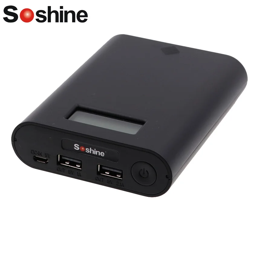 Soshine E3S Power Bank 18650 Battery Charger Device 18650 LCD Powerbanks Mobile Charger Bank with Protective Circuit + USB Cable
Soshine E3S Power Bank 18650 Battery Charger Device 18650 LCD Powerbanks Mobile Charger Bank with Protective Circuit + USB Cable