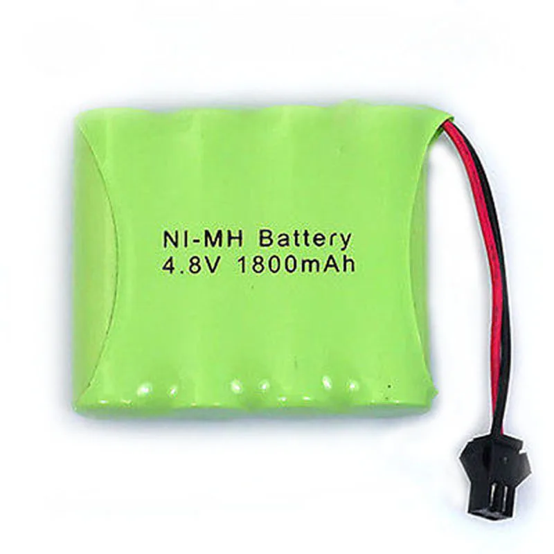 4.8V 1800mAh 4x AA NI-MH Rechargeable NIMH Battery Pack with Small Clip Plug for RC Cars RC Boat Remote Toys
4.8V 1800mAh 4x AA NI-MH Rechargeable NIMH Battery Pack with Small Clip Plug for RC Cars RC Boat Remote Toys