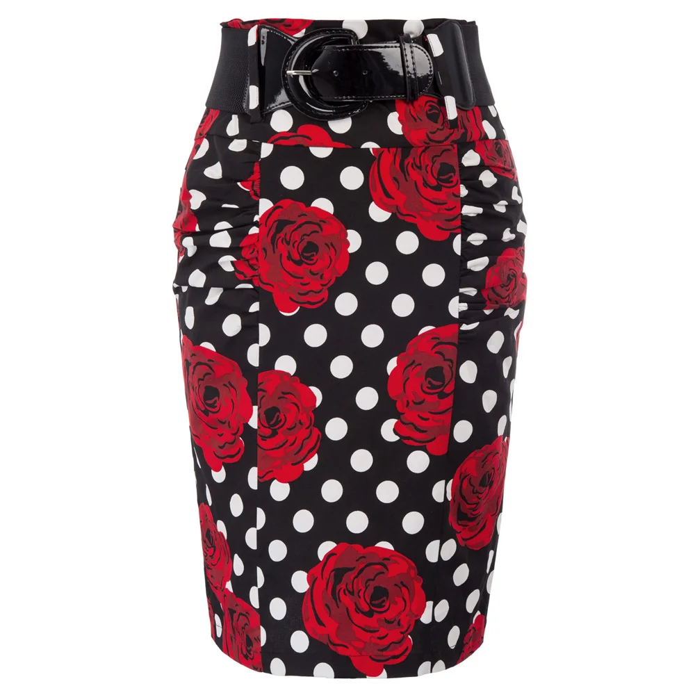 Cotton skirt retro vintage party work office skirts elegant ladies Women Shirred Detail Flower OL work Pencil Skirt Wide Belt
Cotton skirt retro vintage party work office skirts elegant ladies Women Shirred Detail Flower OL work Pencil Skirt Wide Belt
