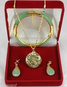 Charming green jewerly Dragon Phoenix pendants necklace earring bracelet set >free shipping
Charming green jewerly Dragon Phoenix pendants necklace earring bracelet set >free shipping