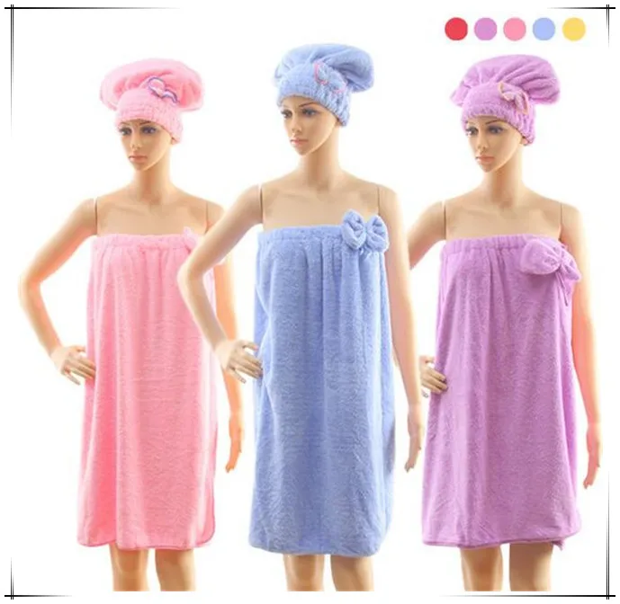 new Colors select 70*140cm Chic lady cloth towel fabric bathrobe baths towel elastic bow knot bathroom Spa Bath Free Shipping
new Colors select 70*140cm Chic lady cloth towel fabric bathrobe baths towel elastic bow knot bathroom Spa Bath Free Shipping