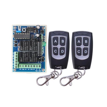 12V / 24V 4CH 10A Relay Wireless Remote Control Lamp LED Switch Transmitter 433Mhz TX RX
12V / 24V 4CH 10A Relay Wireless Remote Control Lamp LED Switch Transmitter 433Mhz TX RX