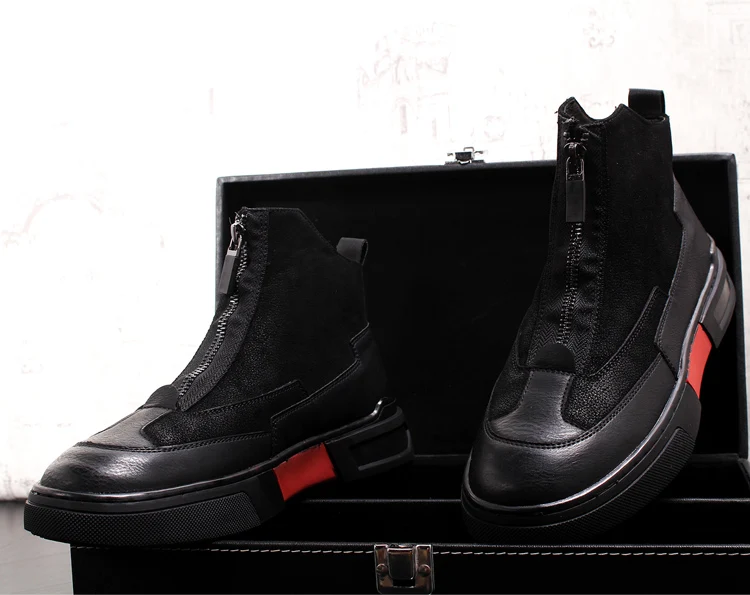 Fashion Men Martin Boots Male Fashion Autumn and Winter Leather Fur Boots For Man Casual High Top Men Shoes Increased sneakers
Fashion Men Martin Boots Male Fashion Autumn and Winter Leather Fur Boots For Man Casual High Top Men Shoes Increased sneakers