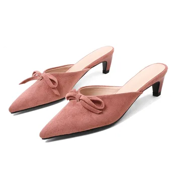 2018 spring and summer new stiletto with pointed bow bow baotou 32-44 yards female sandals 18310
2018 spring and summer new stiletto with pointed bow bow baotou 32-44 yards female sandals 18310