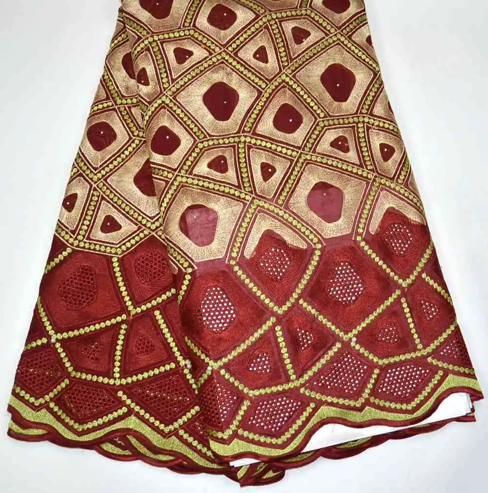 Latest 100% High Quality Maroon African Swiss Voile lace for Nigeria wedding lace fabrics 5 Yards Big lace
Latest 100% High Quality Maroon African Swiss Voile lace for Nigeria wedding lace fabrics 5 Yards Big lace