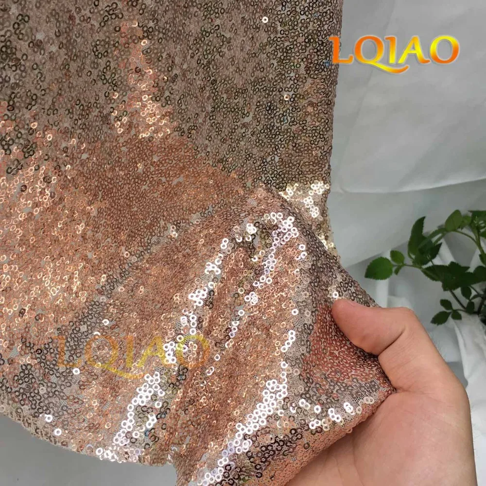 Champagne 30x180cm sequin table runner-07