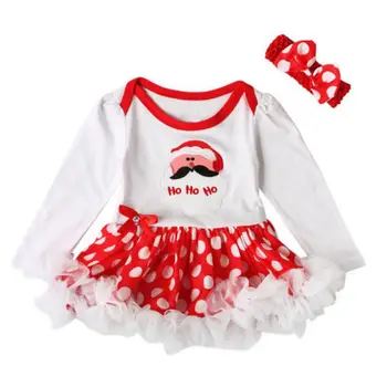 Baby Girls Outfits Newborn Infant My First Christmas Tutu Dress Up Baby Christmas Lace Dress + Hair Band Two Set 
Baby Girls Outfits Newborn Infant My First Christmas Tutu Dress Up Baby Christmas Lace Dress + Hair Band Two Set