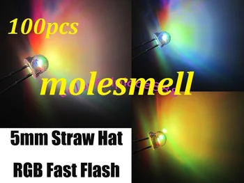 100pcs 5mm straw hat 2pin RGB 7 color fast flash LED 5mm strawhat big/wide angle rgb led free shipping 5mm light-emitting diode
100pcs 5mm straw hat 2pin RGB 7 color fast flash LED 5mm strawhat big/wide angle rgb led free shipping 5mm light-emitting diode