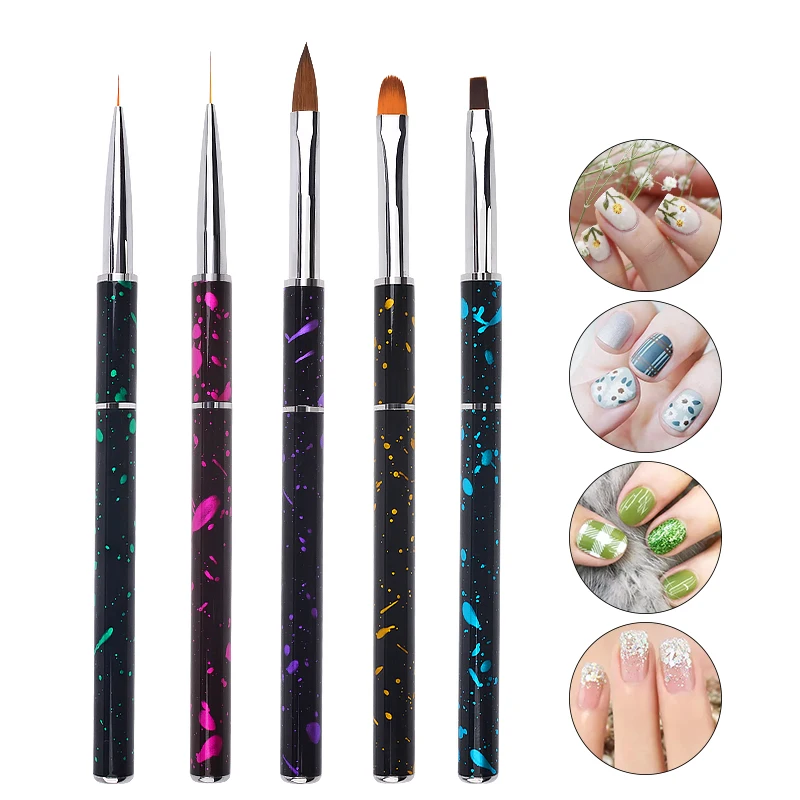 1pc Polka Dot Nail Art Brushes Lines Stripe Painting Lining Poly Gel Pen Manicure Flower Drawing Polygel Tool New Tips Design
1pc Polka Dot Nail Art Brushes Lines Stripe Painting Lining Poly Gel Pen Manicure Flower Drawing Polygel Tool New Tips Design