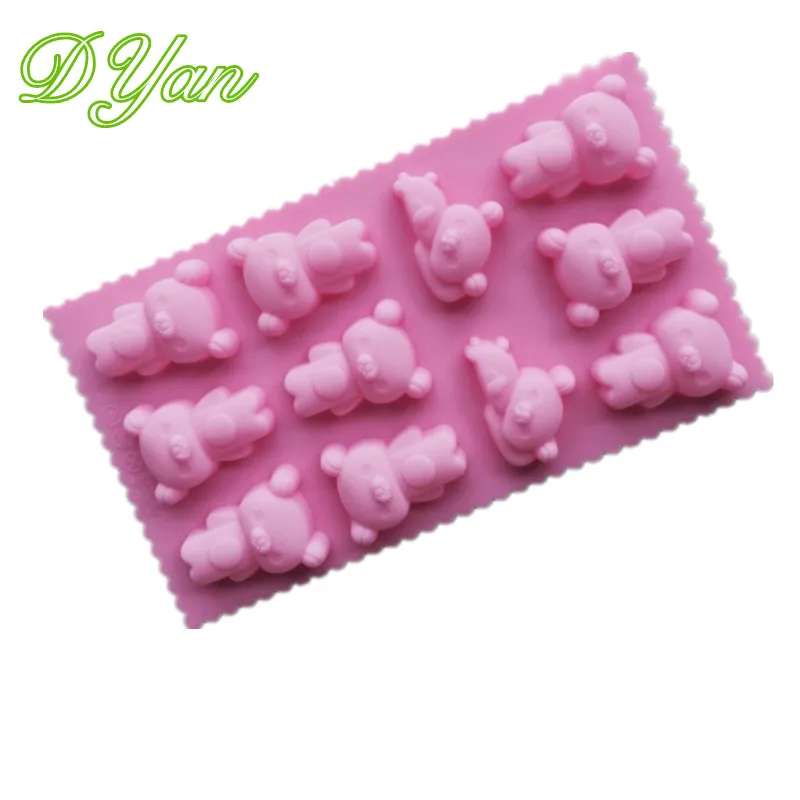 11 Even Lace Bears Silicone Chocolate Mold Cartoon Bear Handmade Soap Mold High Temperature Baking Mold A981
11 Even Lace Bears Silicone Chocolate Mold Cartoon Bear Handmade Soap Mold High Temperature Baking Mold A981