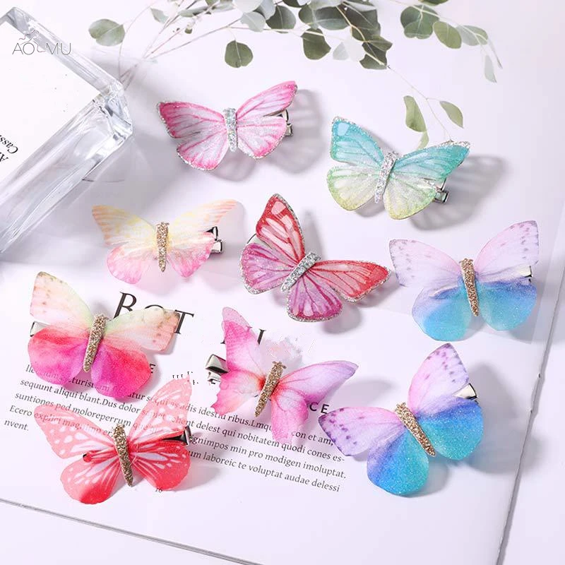 AOMU 2PCS Girls Beautiful Colorful Simulation Butterfly Hair Clips For Women Hairpin Headband Hair Pins Hair Accessories Jewelry
AOMU 2PCS Girls Beautiful Colorful Simulation Butterfly Hair Clips For Women Hairpin Headband Hair Pins Hair Accessories Jewelry