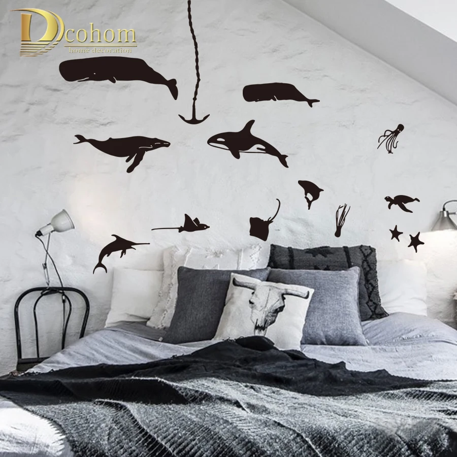 New Seabed NEMO Creativity Wall Sticker Shark Fish DIY Waterproof Vinyl Decals Kids Room Decoration Bathroom Poster
New Seabed NEMO Creativity Wall Sticker Shark Fish DIY Waterproof Vinyl Decals Kids Room Decoration Bathroom Poster