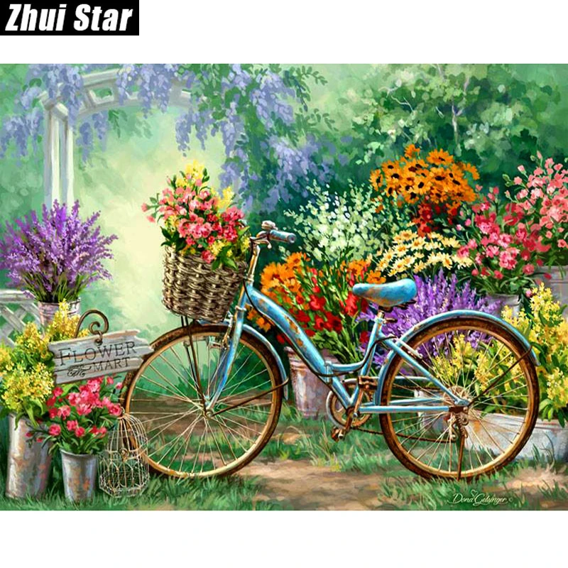 Full Square Diamond 5D DIY Diamond Painting "Flowers And Bicycles" Embroidery Cross Stitch Rhinestone Mosaic Painting Decor Gift
Full Square Diamond 5D DIY Diamond Painting "Flowers And Bicycles" Embroidery Cross Stitch Rhinestone Mosaic Painting Decor Gift