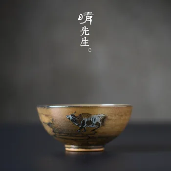 Ceramic kung fu cup master cup hand-painted pine wood firewood ink color five cattle name picture product cup Jingdezhen tea set
Ceramic kung fu cup master cup hand-painted pine wood firewood ink color five cattle name picture product cup Jingdezhen tea set