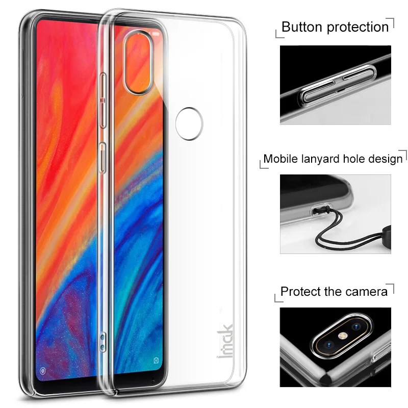 Оригинальный IMAK Кристалл умный чехол для мобильного телефона Xiaomi Mi Mix 2S Жесткий