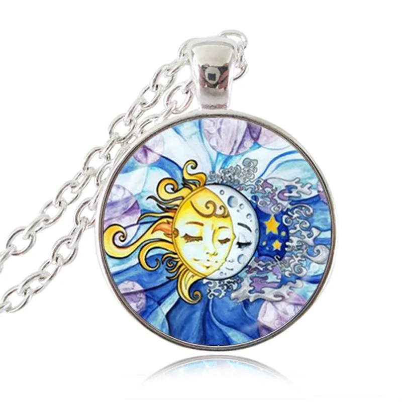 Sun and Moon Necklace,Cute Star Pendant,Day and Night Jewelry Glass Cabochon Pendant Chain Statement Sweater Necklace Gifts
Sun and Moon Necklace,Cute Star Pendant,Day and Night Jewelry Glass Cabochon Pendant Chain Statement Sweater Necklace Gifts
