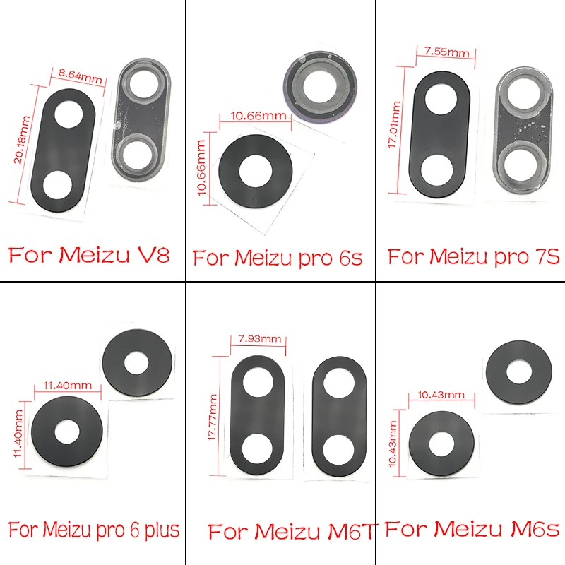 For Meizu Pro 6 plus 6S 7S 16TH M6S M6T Note 8 V8 Rear Back Camera Glass Lens Cover Circle Frame+Adhesive Repairs
For Meizu Pro 6 plus 6S 7S 16TH M6S M6T Note 8 V8 Rear Back Camera Glass Lens Cover Circle Frame+Adhesive Repairs