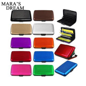 Mara's Dream Aluminum Metal Bankcard Blocking Hard Case Wallet Credit Card Anti-RFID Scanning Protect Holder Carteira Feminina
Mara's Dream Aluminum Metal Bankcard Blocking Hard Case Wallet Credit Card Anti-RFID Scanning Protect Holder Carteira Feminina