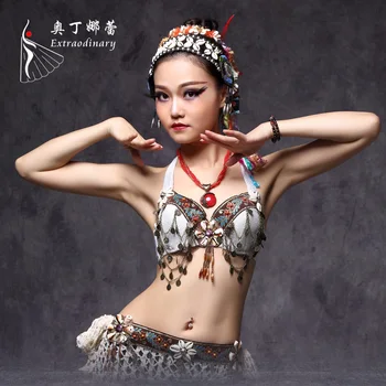 New Tribal Belly Dance Chain Bra Metallic Studs Push Up Bra B/C CUP Vintage Coins Bras Tribal Dance Tops
New Tribal Belly Dance Chain Bra Metallic Studs Push Up Bra B/C CUP Vintage Coins Bras Tribal Dance Tops