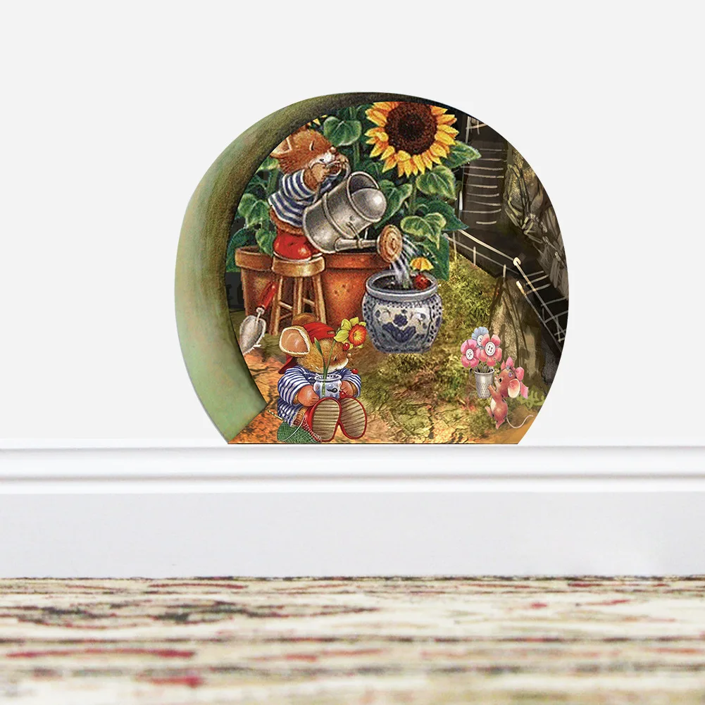 The new cute little rat hole waterproof children room sitting room background wall stickers
The new cute little rat hole waterproof children room sitting room background wall stickers