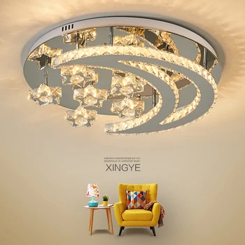 Stainless steel/Srystal Modern LED Ceiling Lights for Living Room Bed room Lights Ceiling lamp plafonnier led Home Lighting
Stainless steel/Srystal Modern LED Ceiling Lights for Living Room Bed room Lights Ceiling lamp plafonnier led Home Lighting