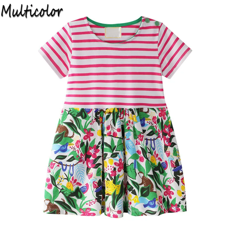 Multicolor Brand Summer Dress Baby Girls Clothes Princess Dress Children Costume for Girls Dress Animals Cotton Striped Vestido
Multicolor Brand Summer Dress Baby Girls Clothes Princess Dress Children Costume for Girls Dress Animals Cotton Striped Vestido