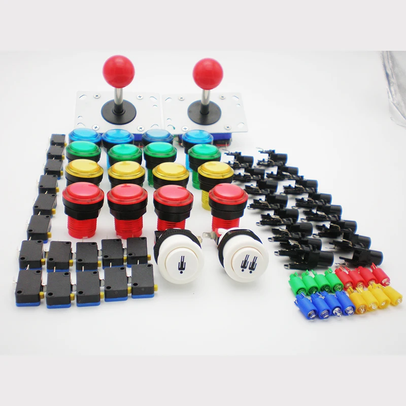 Arcade parts Bundle kits with illuminate button LED player start buttons joystick microswitch for fighting game machine
Arcade parts Bundle kits with illuminate button LED player start buttons joystick microswitch for fighting game machine