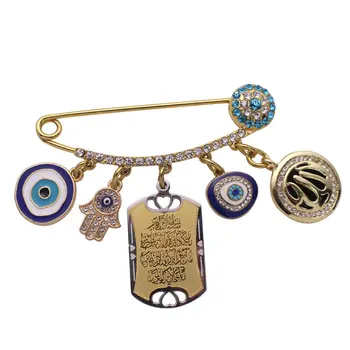 ZKD muslim islam Allah Quran Vanyakad Turkish evil eye hamsa hand of fatima Stainless Steel Pin brooch Baby Pin
ZKD muslim islam Allah Quran Vanyakad Turkish evil eye hamsa hand of fatima Stainless Steel Pin brooch Baby Pin