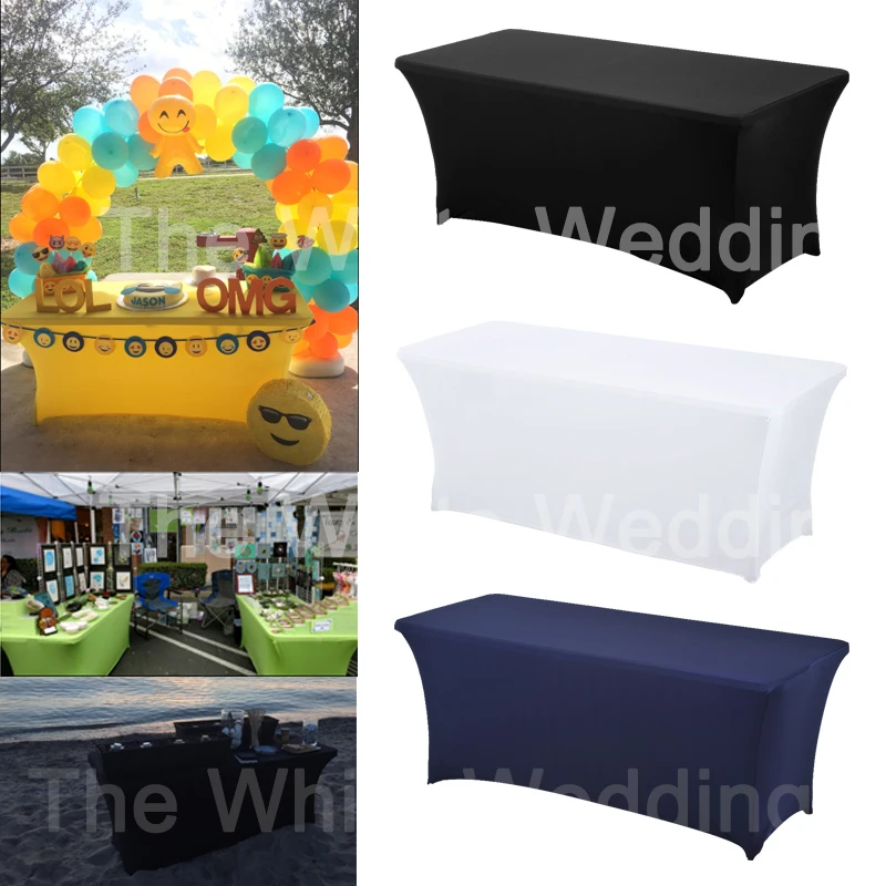 HAORUI 4FT 6FT 8FT Rectangular Table Cover Spandex Lycra Stretch Wedding Party Buffet Navy Blue,Hotel Party Meeting Table Skirt
HAORUI 4FT 6FT 8FT Rectangular Table Cover Spandex Lycra Stretch Wedding Party Buffet Navy Blue,Hotel Party Meeting Table Skirt