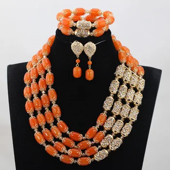 Fashion Orange Coral Beads Jewelry sets 3 Colors African Wedding Bridal/Women Beads Necklace Jewelry Sets Free Shipping CJ855
Fashion Orange Coral Beads Jewelry sets 3 Colors African Wedding Bridal/Women Beads Necklace Jewelry Sets Free Shipping CJ855