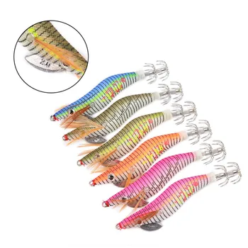 6pcs/Lot Squid Jigs Fishing Lure 6 color 2# 2.5# 3.0# 3.5# 4.0# Lead Fishing hooksOctopus Cuttlefish Shrimp Baits
6pcs/Lot Squid Jigs Fishing Lure 6 color 2# 2.5# 3.0# 3.5# 4.0# Lead Fishing hooksOctopus Cuttlefish Shrimp Baits