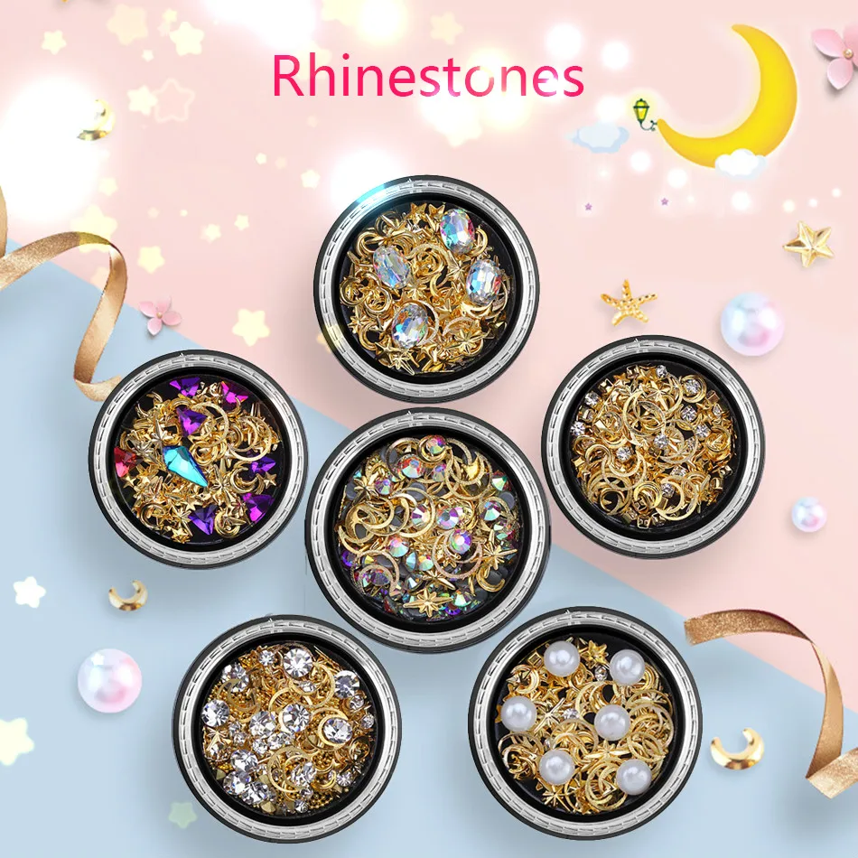ROHWXY Nail Art Decoration All For Nail Design DIY Colorful Rhinestones For Metal Nails Accessoires Diamonds Stones For Manicure
ROHWXY Nail Art Decoration All For Nail Design DIY Colorful Rhinestones For Metal Nails Accessoires Diamonds Stones For Manicure