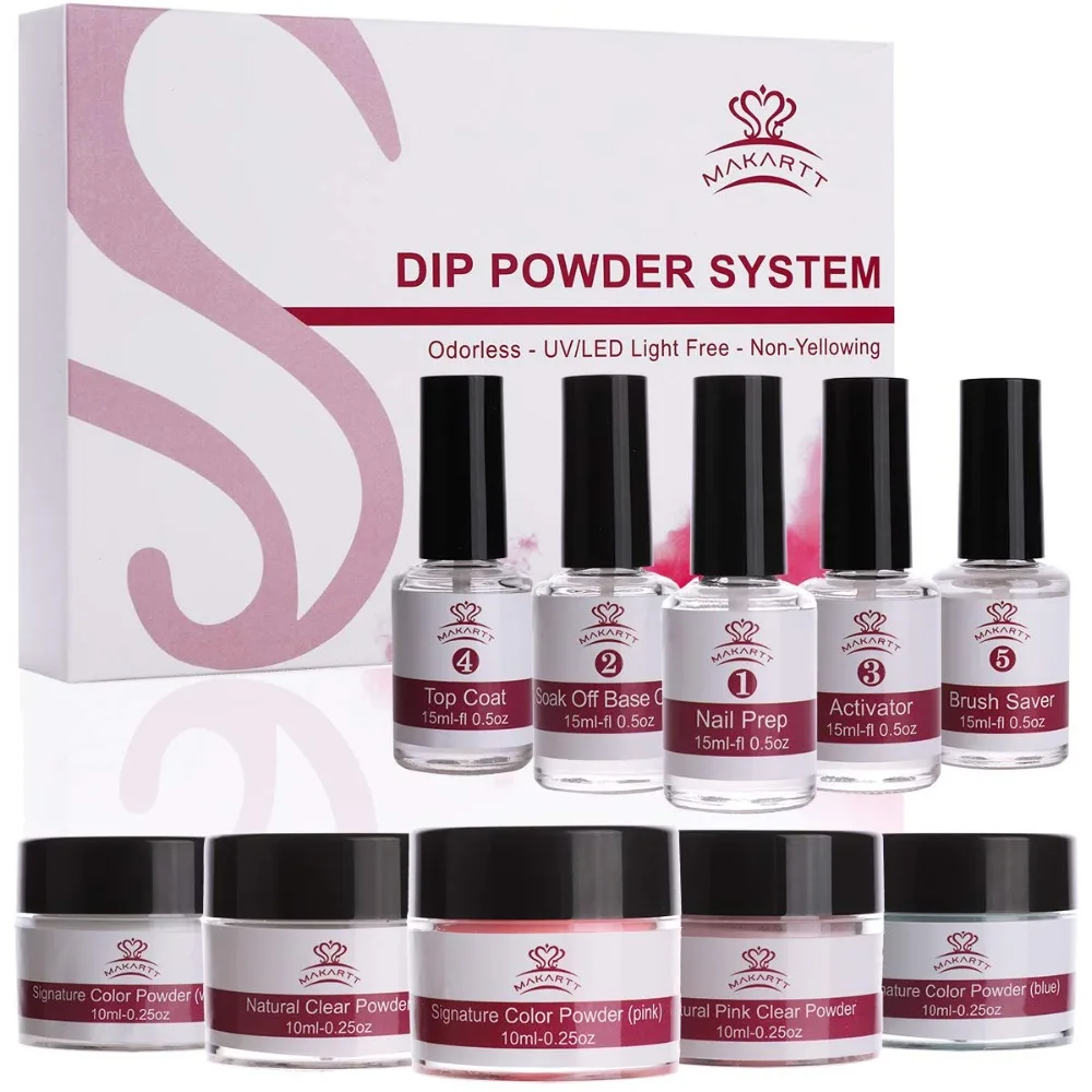 Makartt All-Inclusive Dipping Powder Starter Kit with Acrylic Powder and Gel Resin, New Special Color Dip System for French
Makartt All-Inclusive Dipping Powder Starter Kit with Acrylic Powder and Gel Resin, New Special Color Dip System for French
