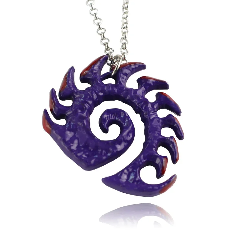 Hot Game Starcraft Necklaces Zerg Medallion Handmade Epic Pendant Logo Purple Coated Necklace For Fans Gift
Hot Game Starcraft Necklaces Zerg Medallion Handmade Epic Pendant Logo Purple Coated Necklace For Fans Gift