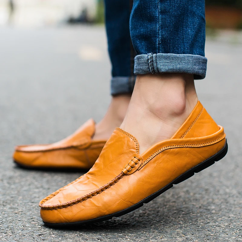 2019 Men Shoes Genuine Cow Leather Moccasin Loafers Handmade Slip On Flat Shoes Male Footwear Tenis Masculino Adulto Sneakers
2019 Men Shoes Genuine Cow Leather Moccasin Loafers Handmade Slip On Flat Shoes Male Footwear Tenis Masculino Adulto Sneakers